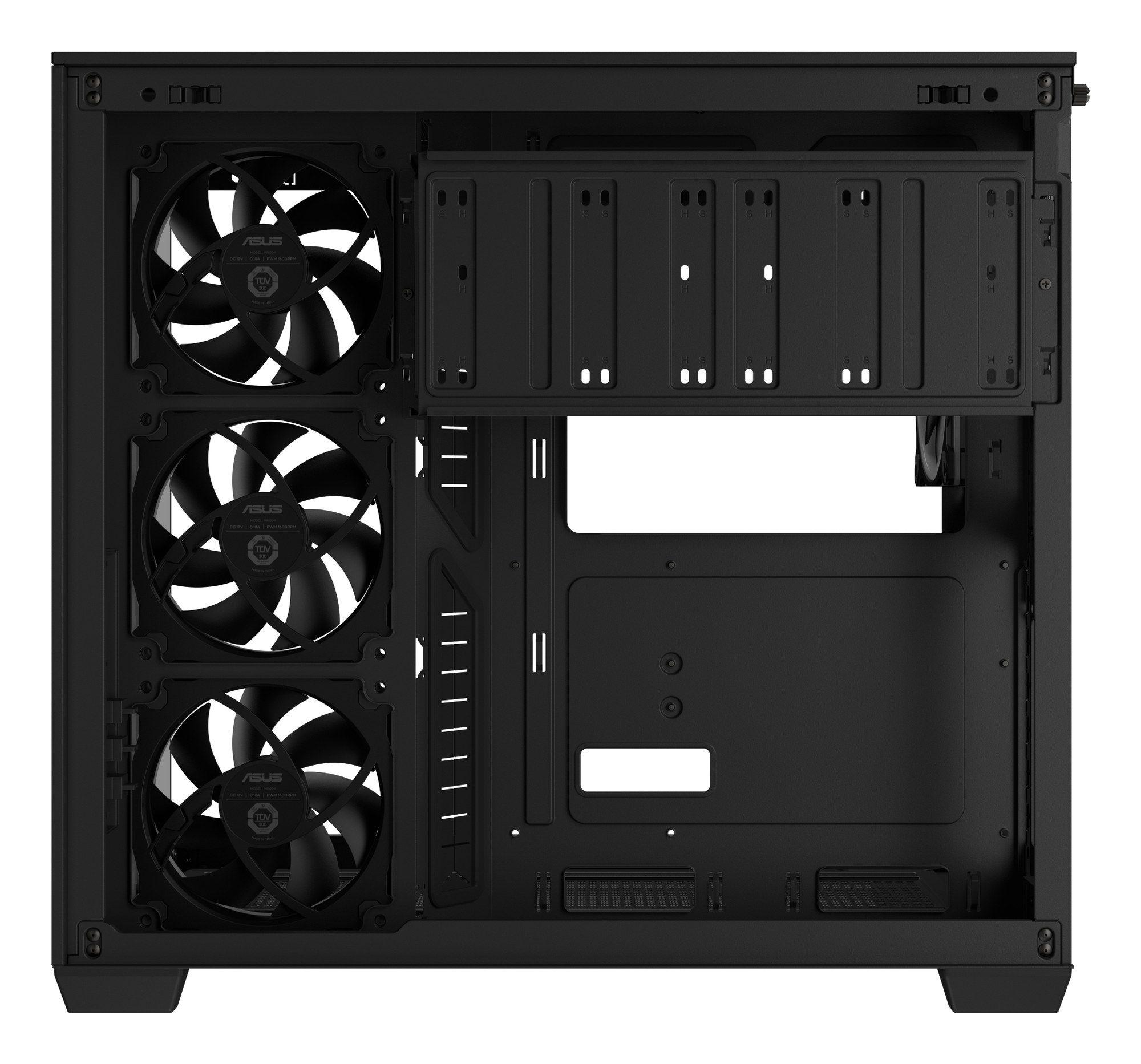 Caixa de PC ASUS A32PLUSTGARGBBLACK (ATX, Micro ATX, Mini-ITX - Midi Tower - Metal - Preto) — miniatura 10