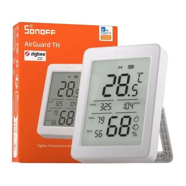 Sensor de Temperatura e Humidade SONOFF SNZB-02DR2 (Zigbee 3.0 - Ecrã LCD 3,6" - Branco)