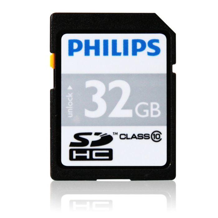Cartão de Memória PHILIPS FM32SD45B/00 (32GB - Classe 10 - Multicor)