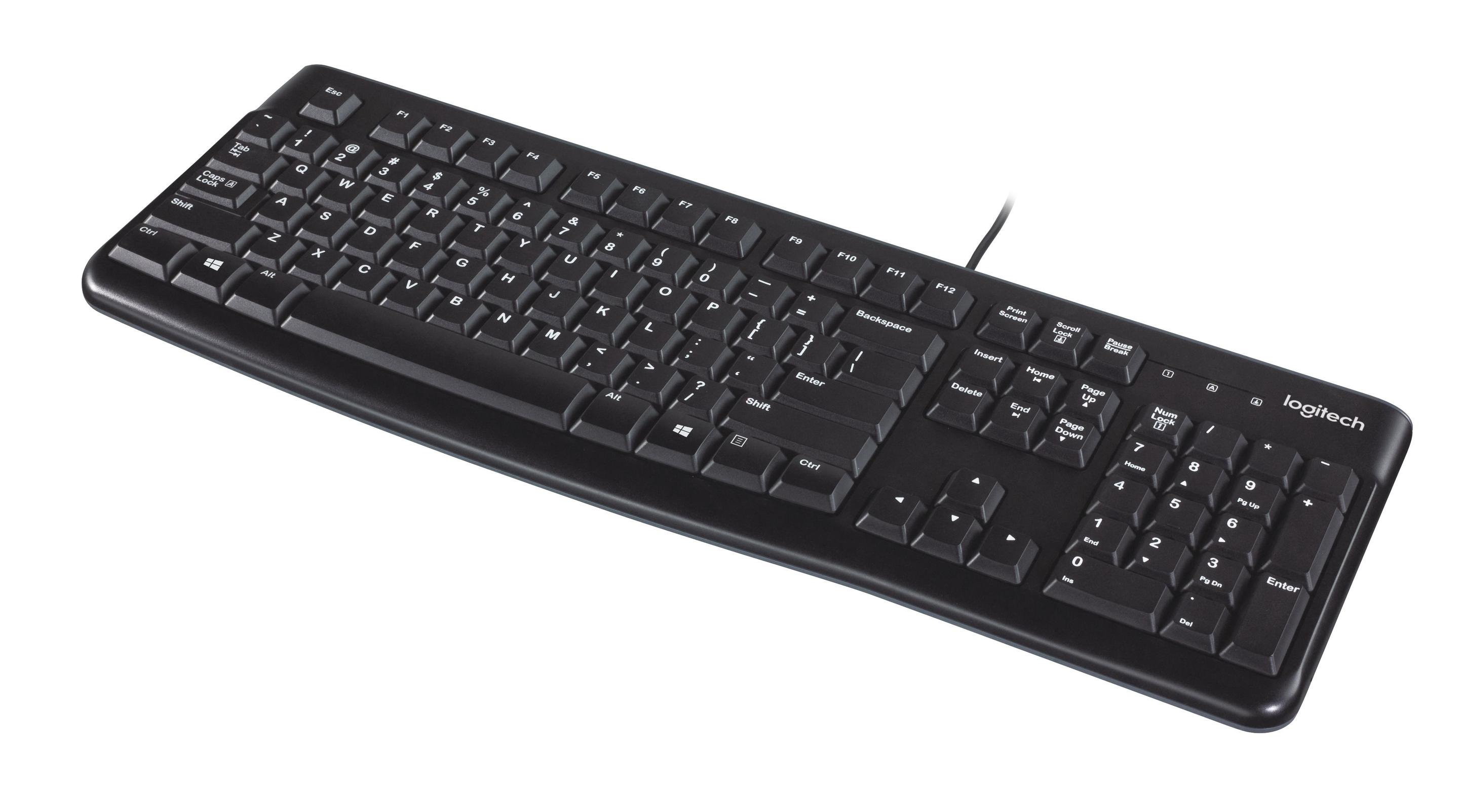 Teclado LOGITECH K120 (Estados Unidos - Tamanho completo - USB - Preto), miniatura 5