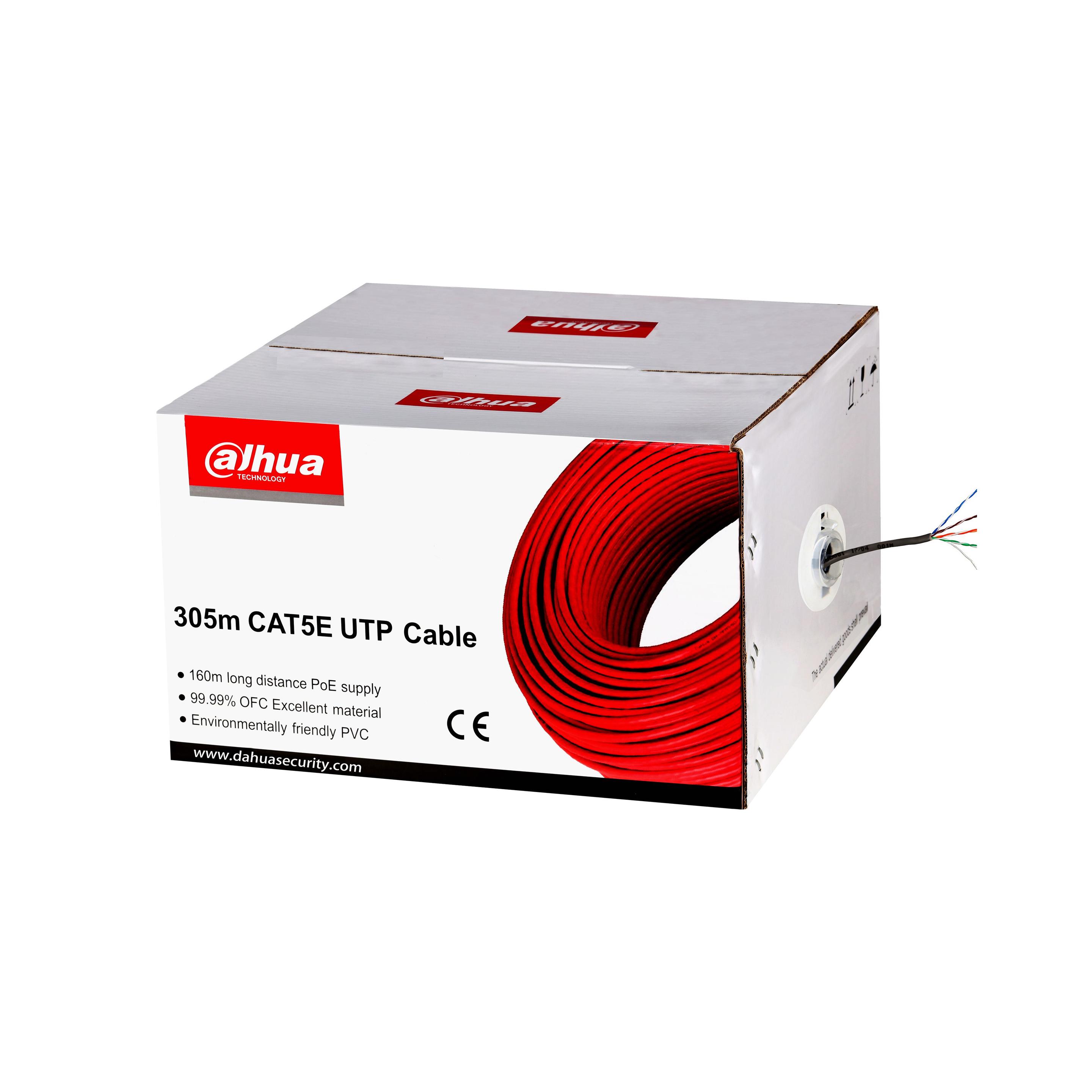 Cabo de Rede DAHUA PFM920I-5EUN (305 m - Cat5e - Cinzento)