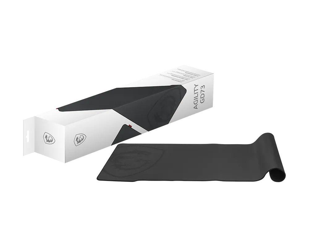 Tapete de Rato Gaming MSI AGILITY GD73 (XL - Borracha, Tecido - Tecido - Preto)