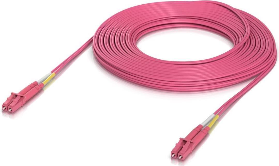 Cabo de Fibra Óptica UBIQUITI UACC-OFC-M2-LULU-15M (OM4 Duplex LC/LC - Rosa)