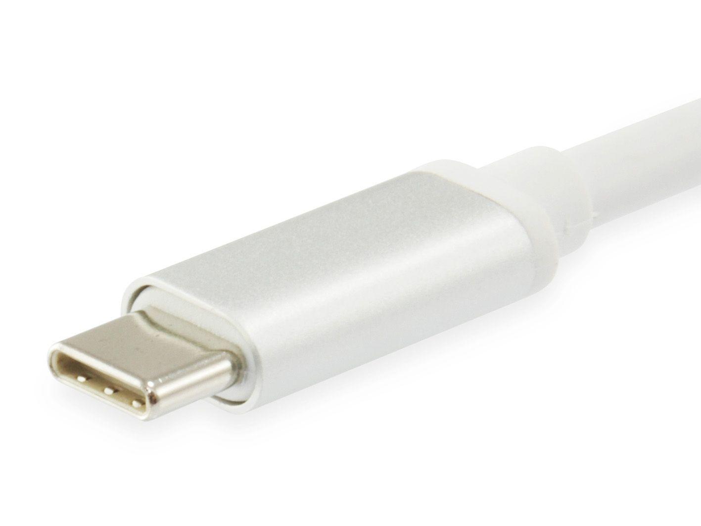 Adaptador USB-C Ethernet LEVELONE USB-0402 (Gigabit 1Gbps - Prateado e Branco) — miniatura 2