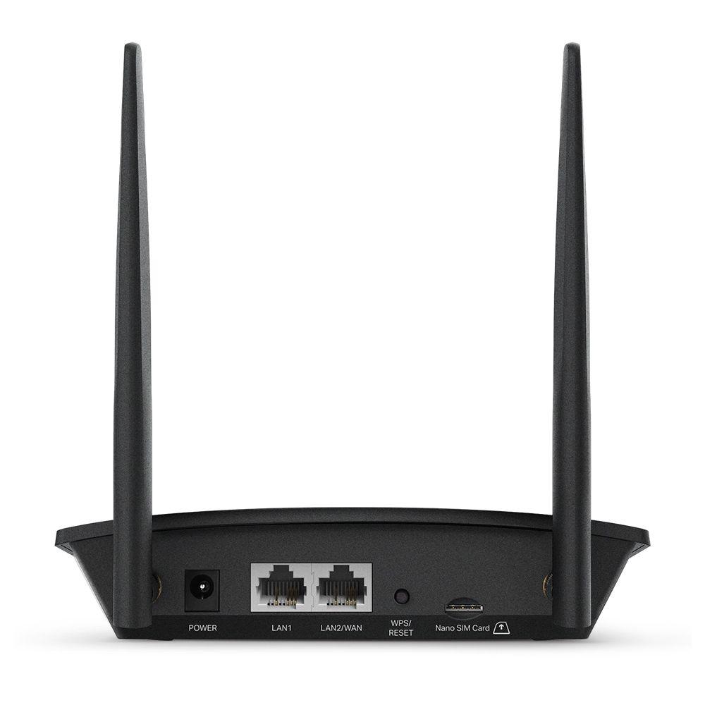 Router TP-LINK TL-MR100 (Wi-Fi 4 - 300 Mbit/s - Banda única - Preto) — miniatura 3