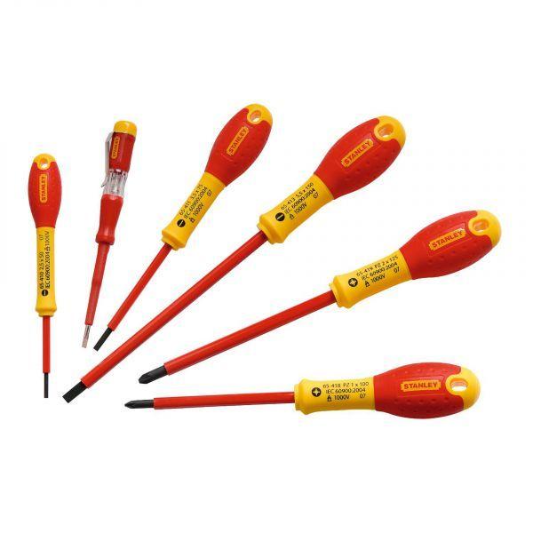 Conjunto de Chaves Isoladas STANLEY 0-65-443 (Vermelho/Amarelo) — imagem 1