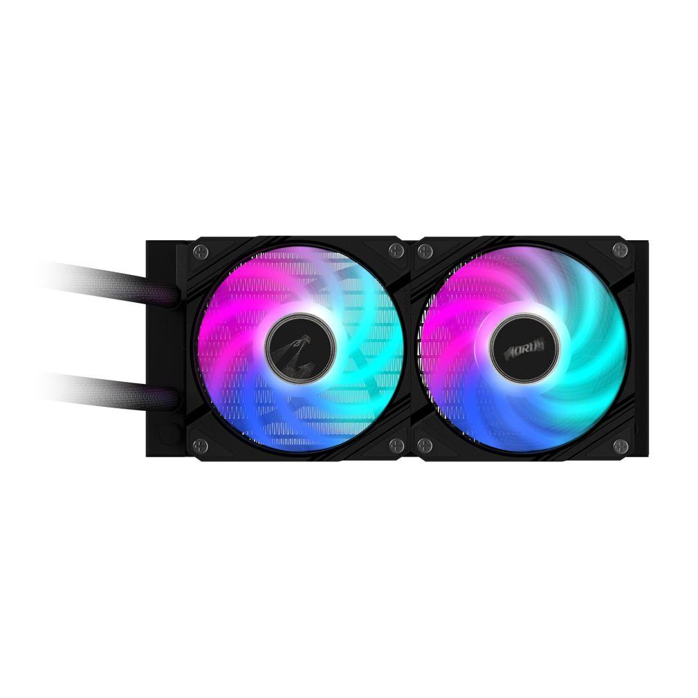 Sistema de Refrigeração Líquida para Processador GIGABYTE AORUS WATERFORCE II 240 (12 cm - 2300 RPM - Multi - Preto) — miniatura 4