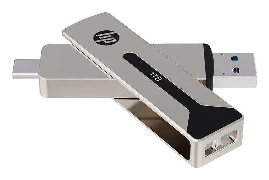 Pen USB HP 911 Pro (512 GB - USB Type-A / USB Type-C - USB 3.2 Gen 2 - Prateado) — miniatura 3