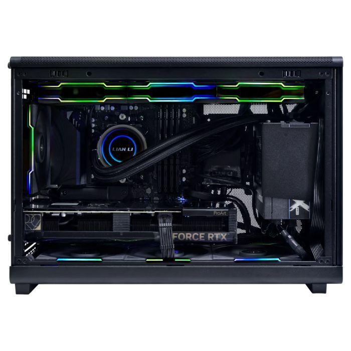Caixa PC LIAN LI A3 Wood Glass Version (Micro-ATX - Preto) — miniatura 3