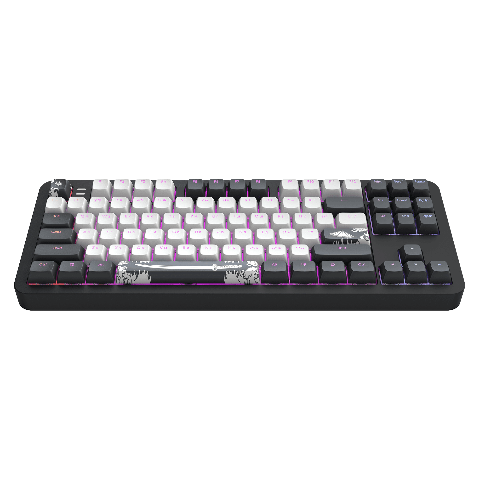 Teclado Mecânico Gaming DARK PROJECT ALU87B Bushido (UA - ANSI - Branco)