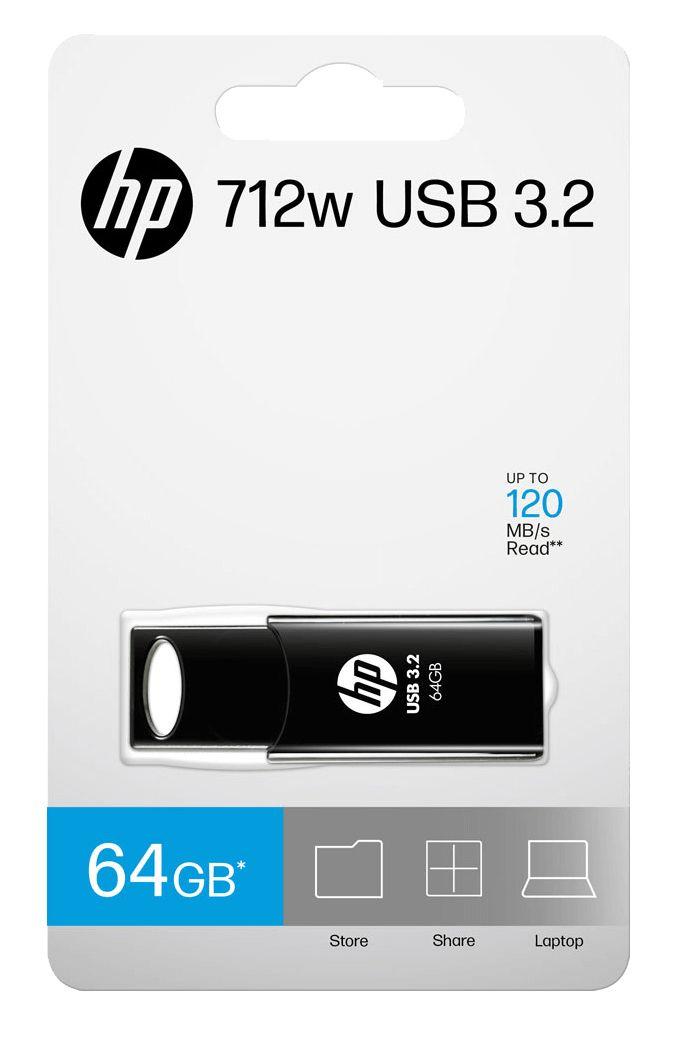 Pen USB HP 712w (Deslizante - USB Type-A - 3.2 Gen 1 - Preto), miniatura 5