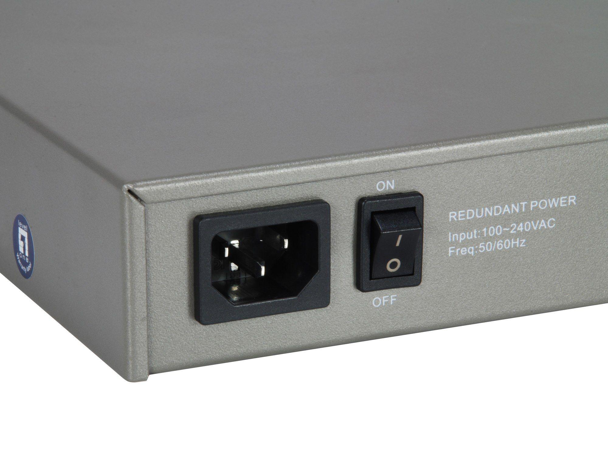 Switch LEVELONE GTL-2091 (Gigabit Ethernet - 10, 100, 1000 Mbit/s - 3 MB - Cinzento), miniatura 4