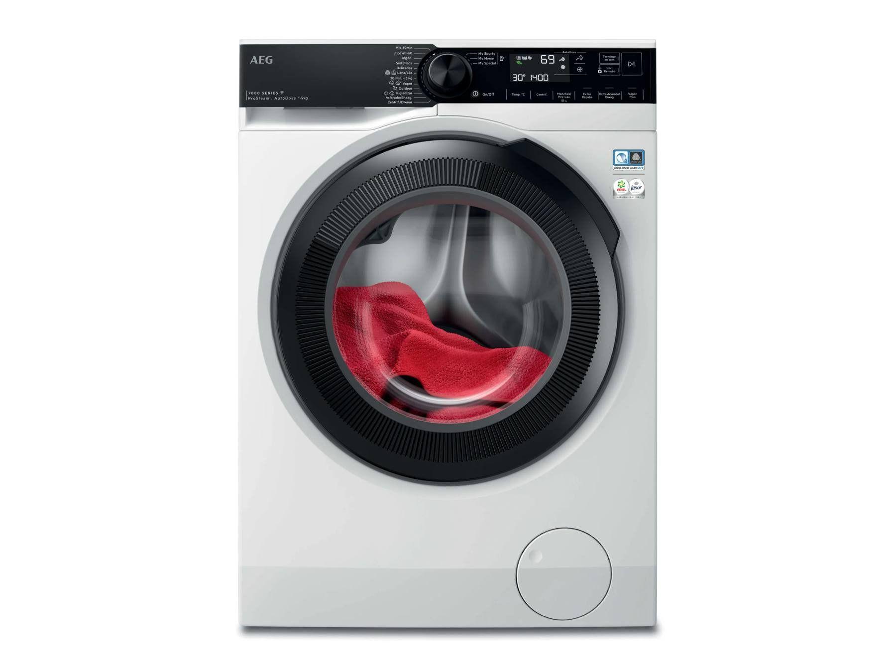 Máquina de Lavar Roupa Independente AEG LFR7394O4Q (1351 RPM - B - 46 l - Branco)