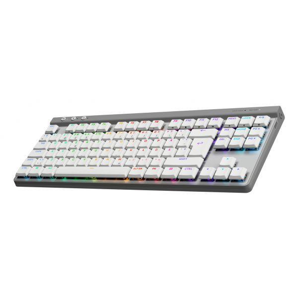 Teclado LOGITECH G515 LIGHTSPEED TKL (Nórdico - Logitech GL Tactile - RF sem fios + Bluetooth - Branco) — miniatura 3