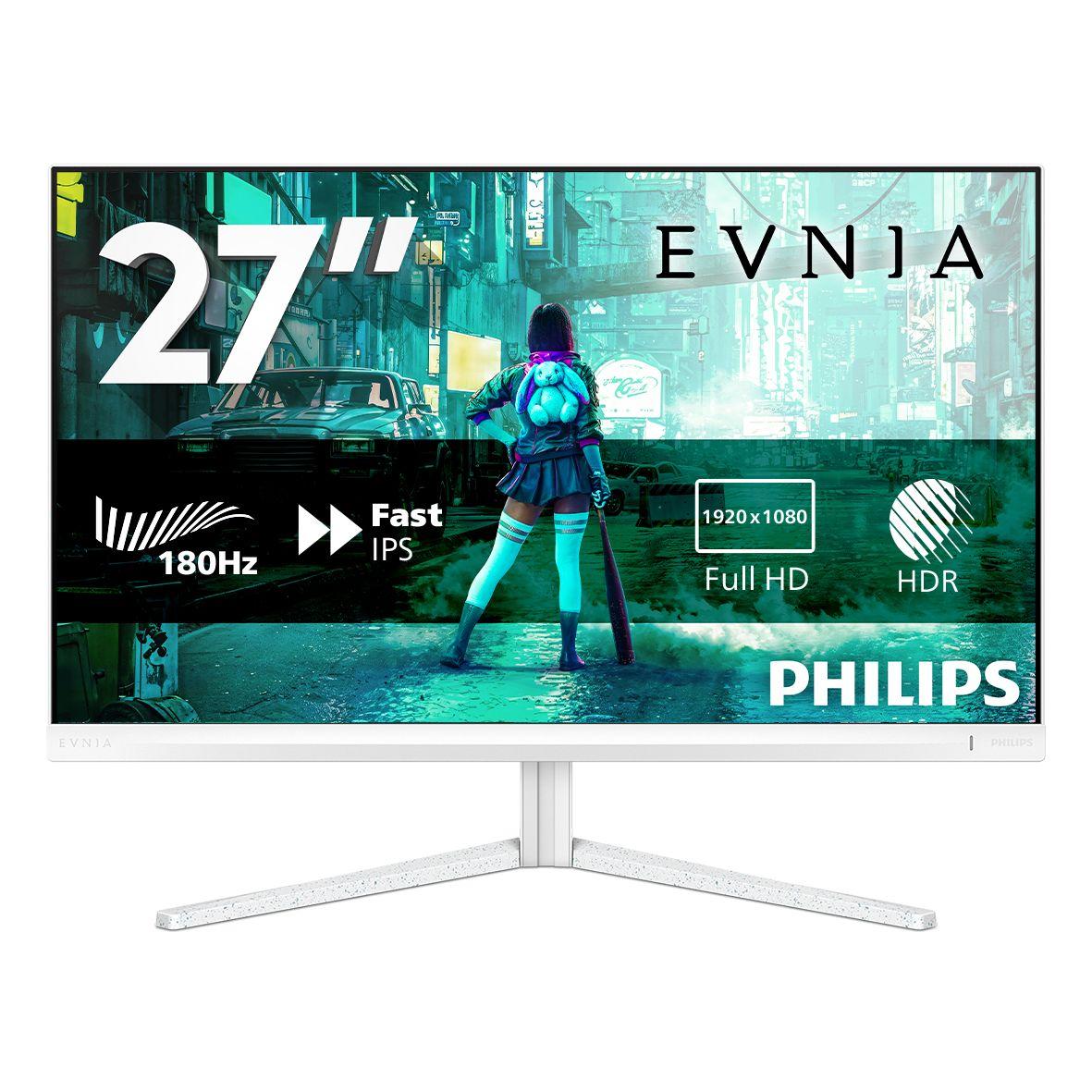 Monitor PHILIPS Evnia 27M2N3201A/00 (27" - Fast IPS - 180 Hz - Branco)