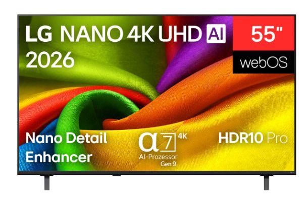 Televisão LG TV 55NU8E0B3LA (55" - 4K UHD Nano - Preto)