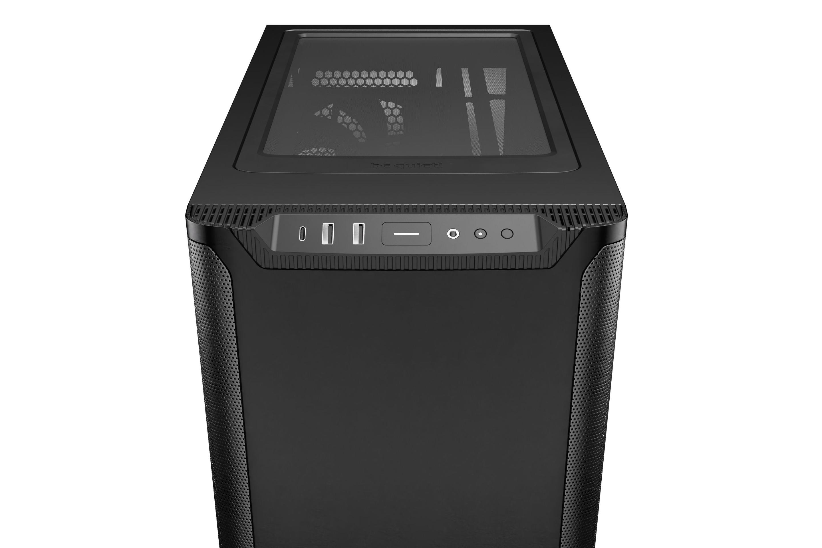 Caixa PC BE QUIET! Pure Base 501 (ATX, Micro ATX, Mini-ITX - ATX, PS2 - Midi Tower - Preto) — miniatura 6