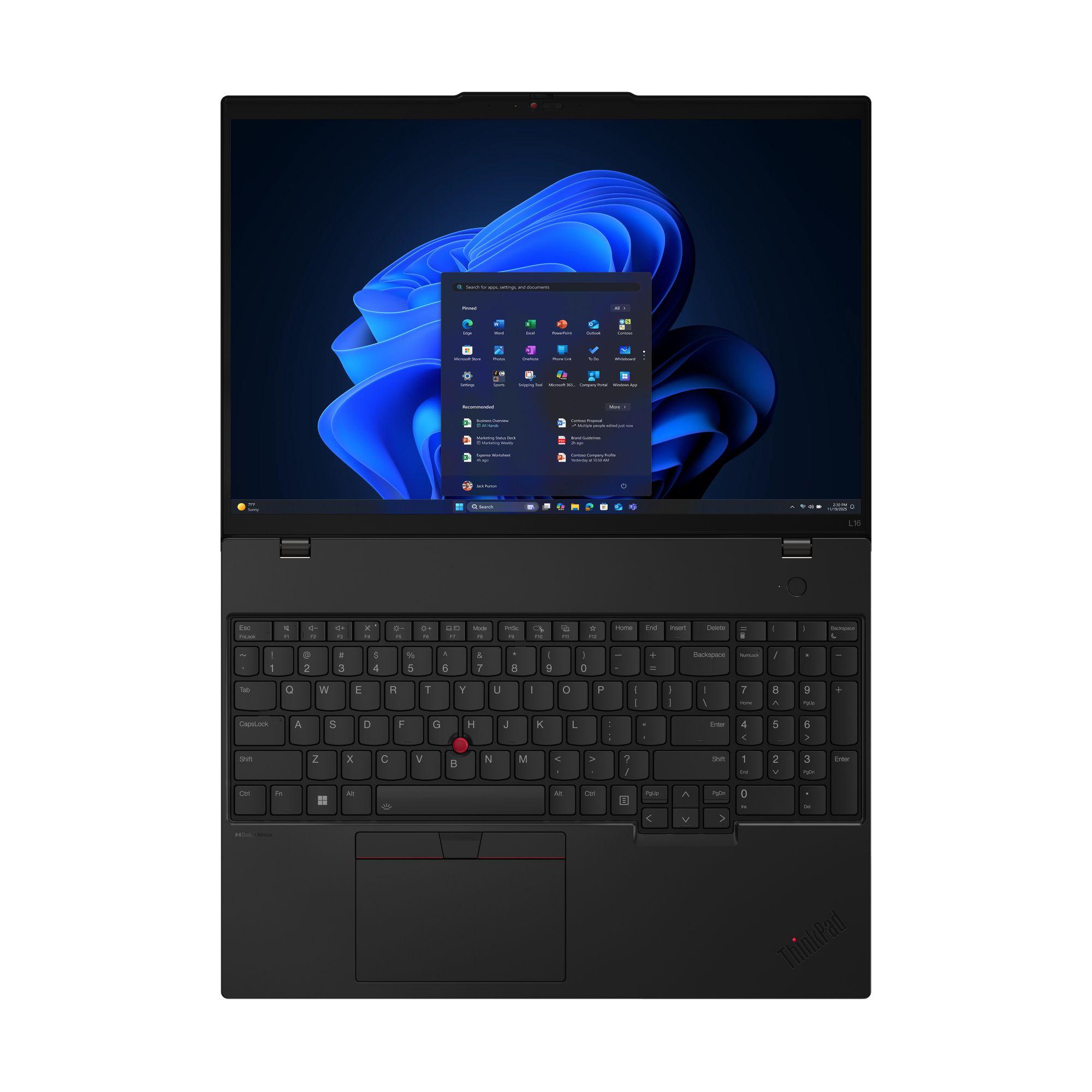 Computador Portátil LENOVO ThinkPad L16 G2 (21SA0016GE) (Core Ultra 5 225U - 16GB - 512GB SSD - 16" - Layout DE - Preto), miniatura 15