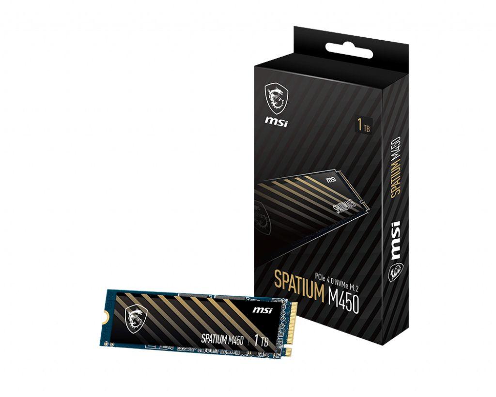 SSD MSI SPATIUM M450 (1 TB - M.2 2280 - PCI Express 4.0 NVMe)