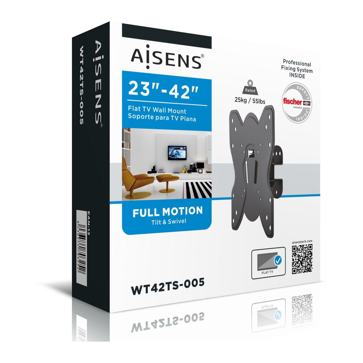 Suporte de Parede TV AISENS WT42TS-005 (23"-42" - 25 kg - Preto), miniatura 6