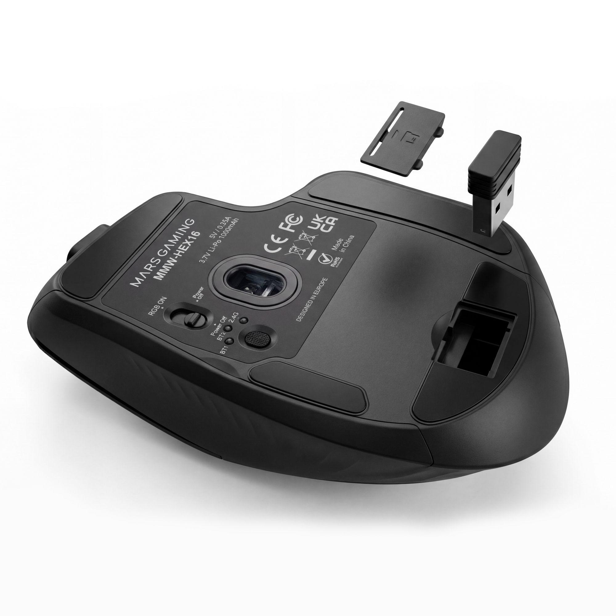 Rato Gaming MARS GAMING MMWHEX16 (Preto), miniatura 11