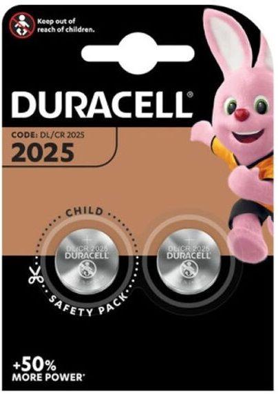 Pack de 2 Pilhas de Botão DURACELL DL2025B2 (Lítio - Prateado) — miniatura 3