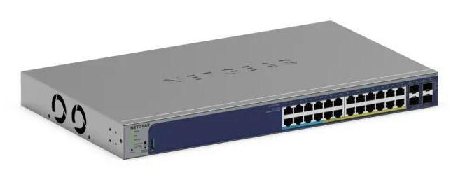 Switch Gerido NETGEAR GS728TXUP-300EUS (Gigabit Ethernet - 1,5 MB - 128 Gbit/s - Cinzento)