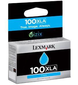 Tinteiro LEXMARK 100XLA (600 páginas - Ciano)