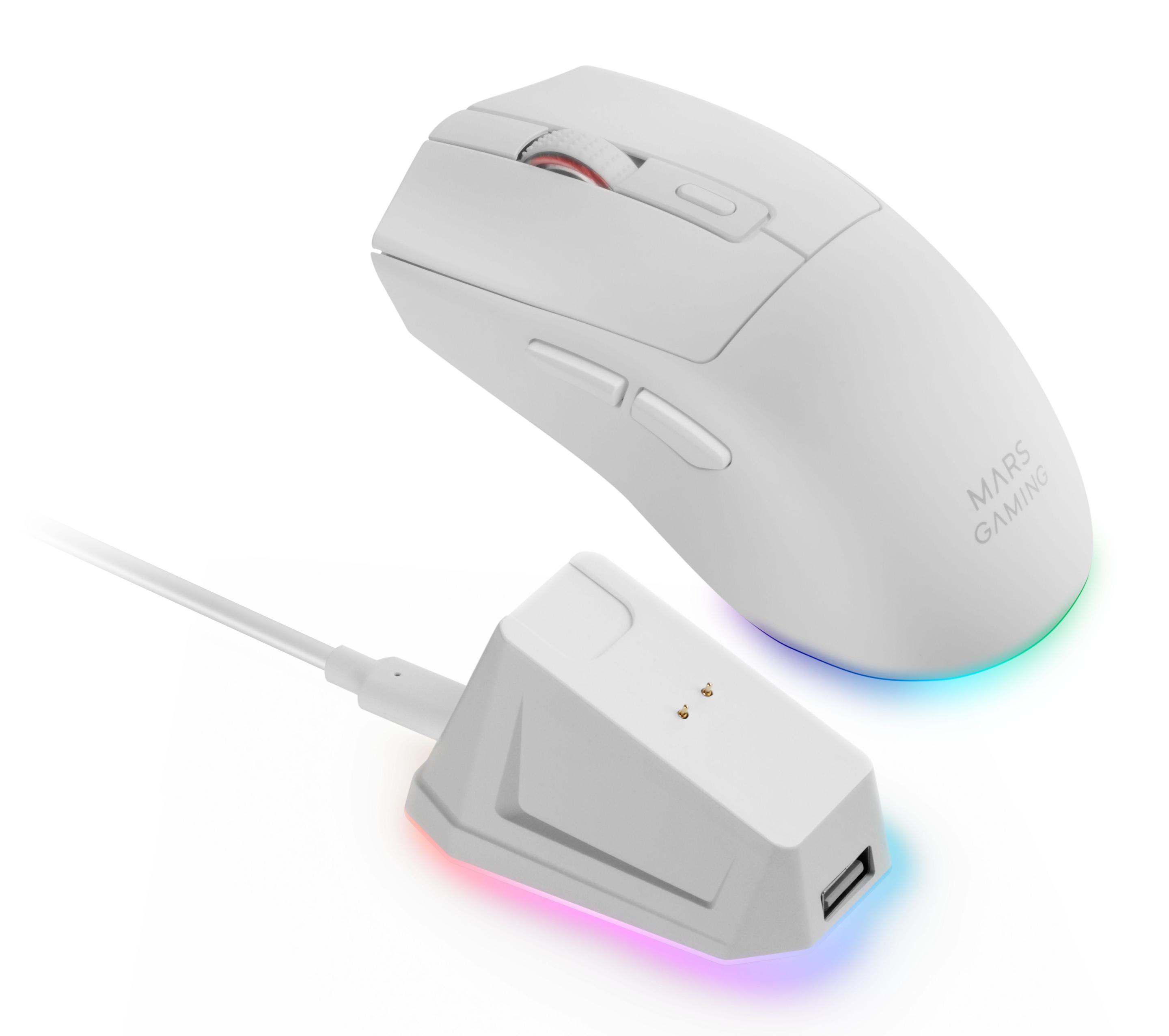 Rato Gaming MARS GAMING MMT3W (Mão direita - 14400 DPI - Ótico - Branco), miniatura 5