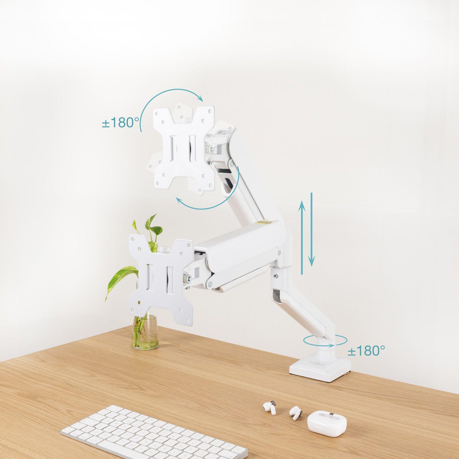 Suporte de Monitor TOOQ DB1334TNR-W (13-34" - VESA 100x100 mm - Branco), miniatura 4