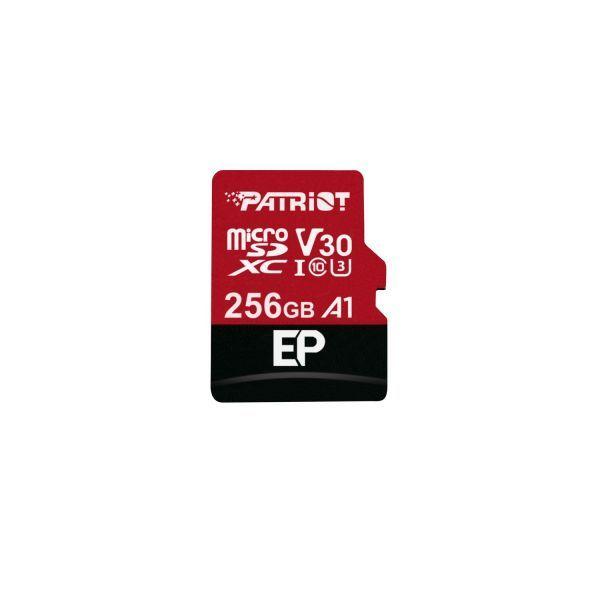 Cartão de Memória PATRIOT EP Series PEF256GEP31MCX (256GB - Classe 10 - 100 MB/s - Preto e Vermelho)