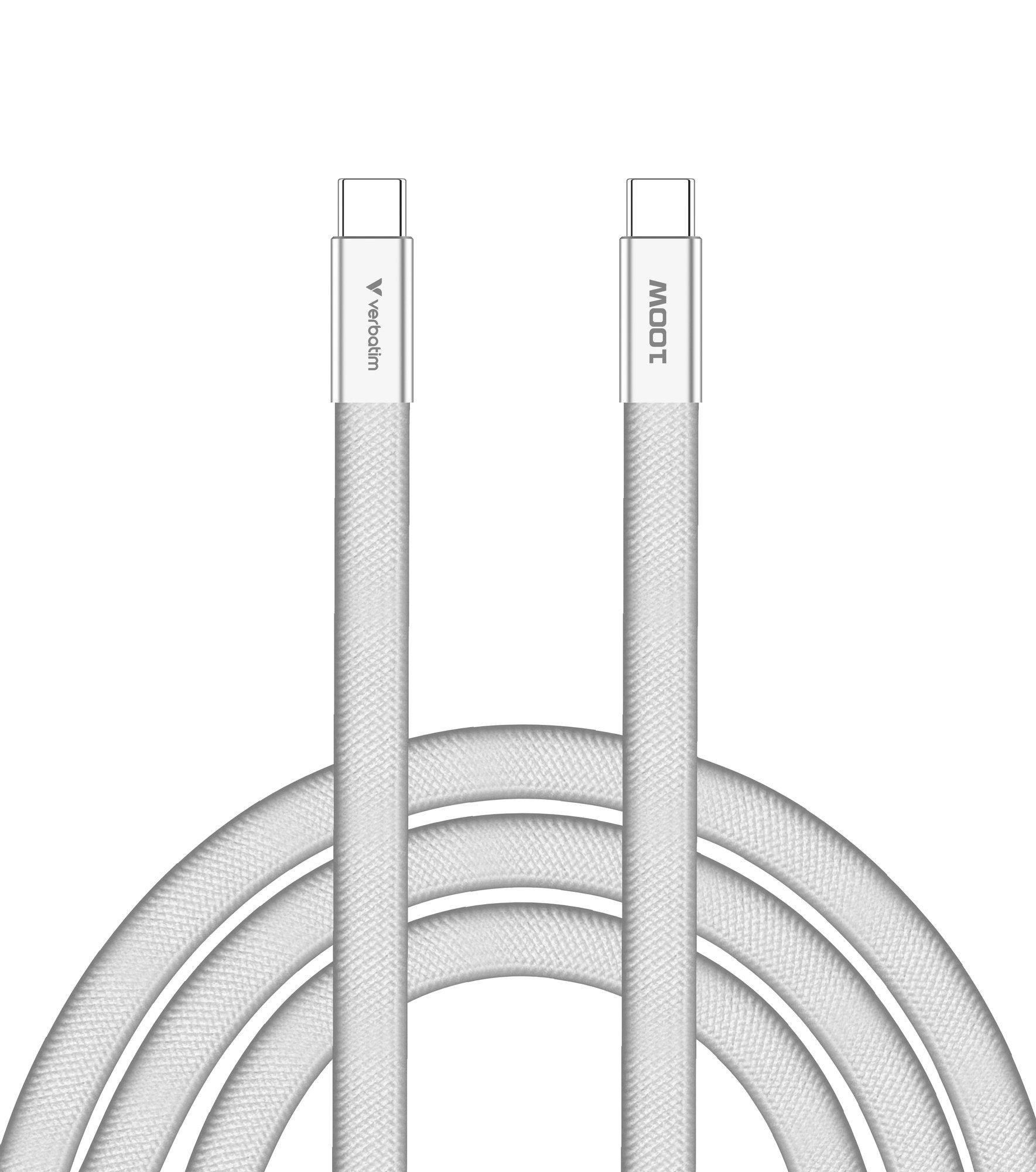 Cabo USB-C VERBATIM 30277 (1,2 m - USB C - Branco) — miniatura 2