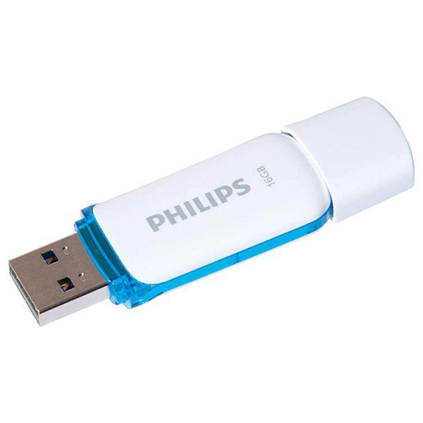Pen USB PHILIPS FM16FD70B/00 Snow Edition (USB Type-A - Tampa - Azul e Cinzento), miniatura 2