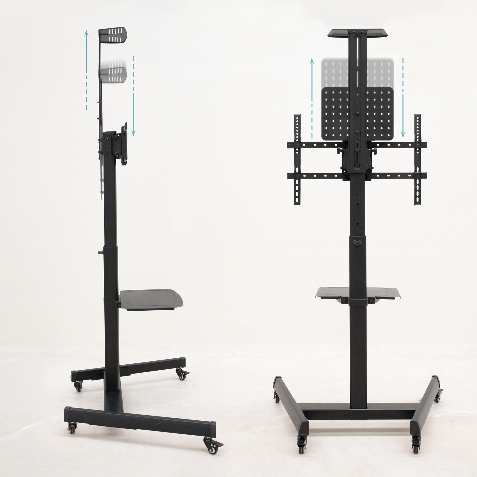 Suporte de Chão com Rodas para TV TOOQ FS1184M-B (37-70" - VESA 600x400 - 70 kg - Preto), miniatura 4