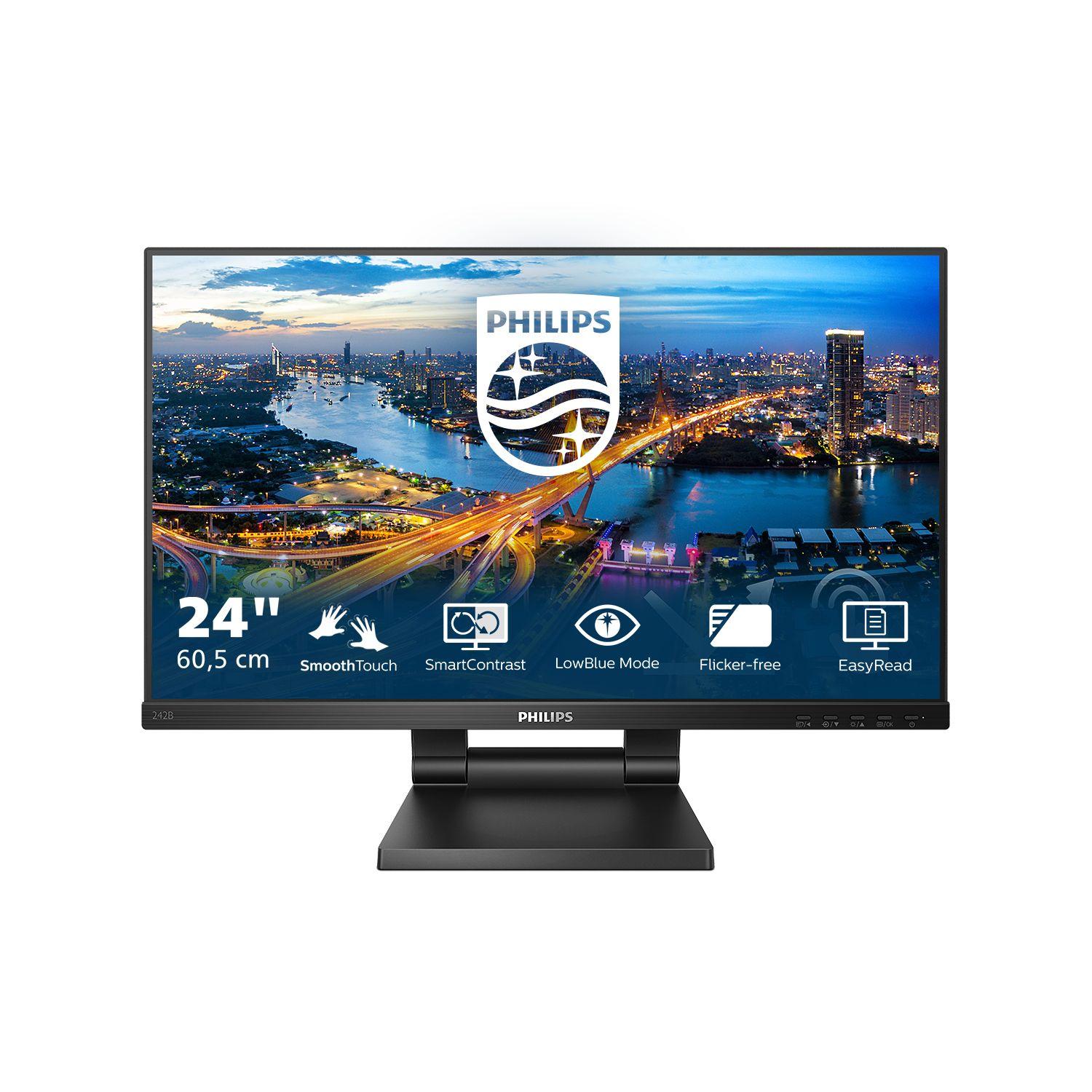 Monitor PHILIPS 242B1TC/00 (23,8" - IPS - 75 Hz - Preto)