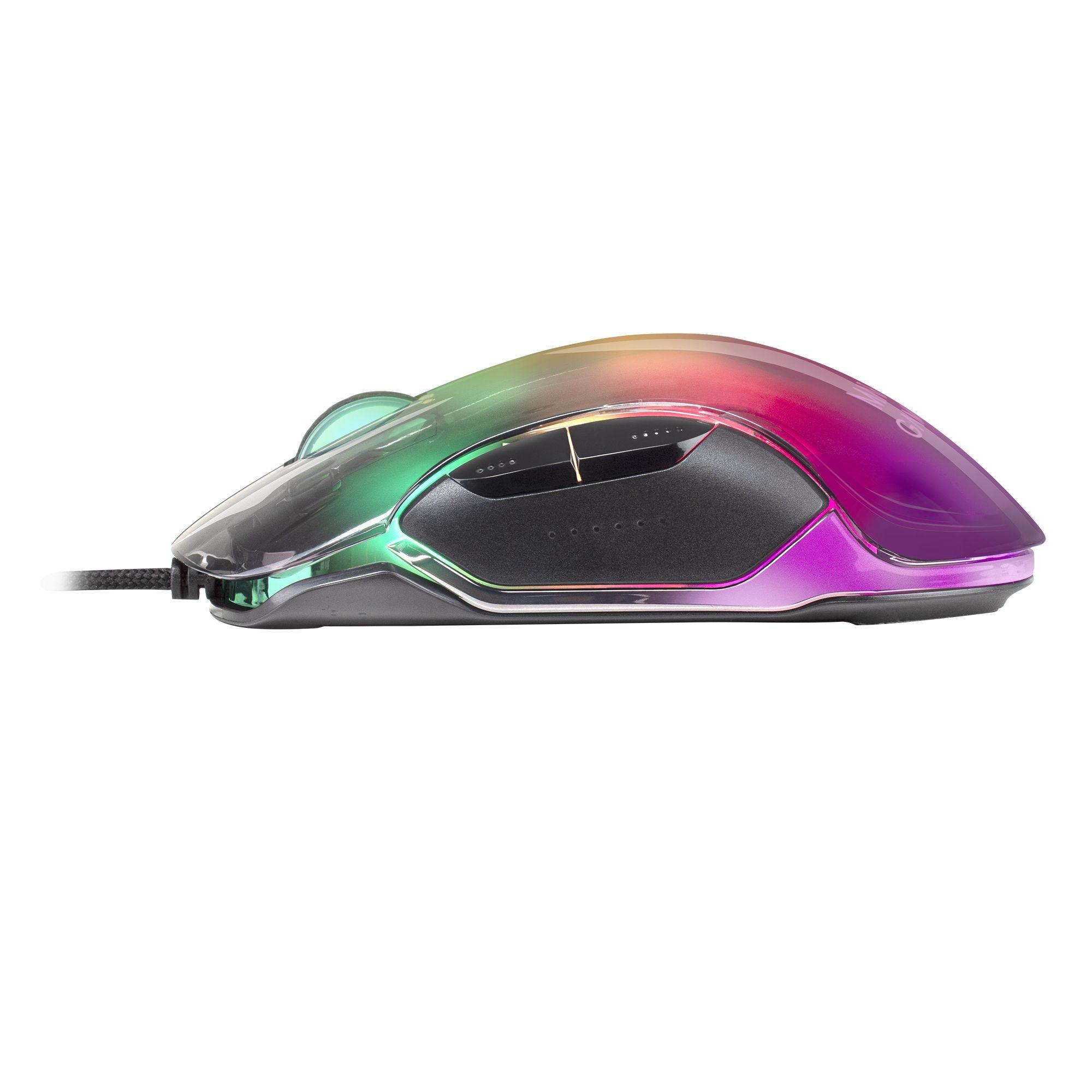 Rato Gaming MARS GAMING MMGLOW (Mão direita - 12800 DPI - Óptico - Preto), miniatura 3