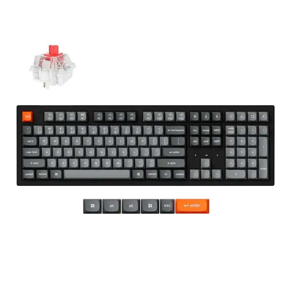 Teclado KEYCHRON K10 Max (Inglês - Membrana - Tamanho completo - Preto)