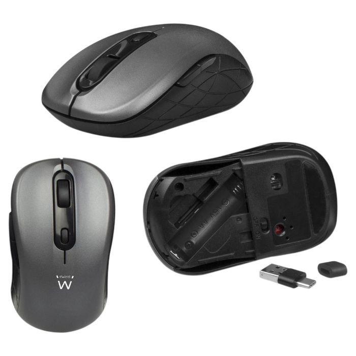 Teclado e Rato EWENT EW3259 (PT - Membrana - USB - Cinza Titânio) — miniatura 2