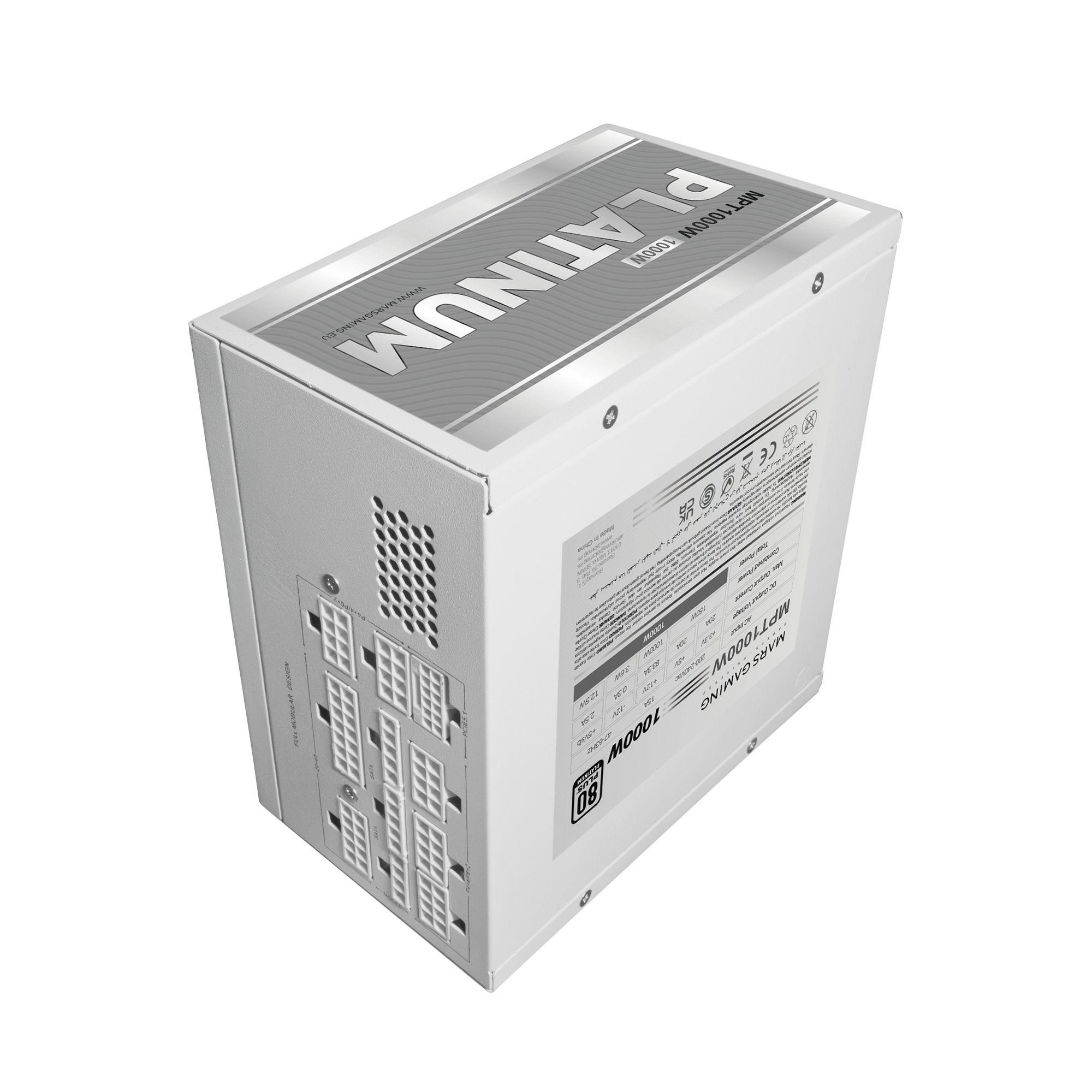 Fonte de Alimentação MARS GAMING MPT1000W (ATX - 1000 W - 80 Plus Platinum - Branco), miniatura 4