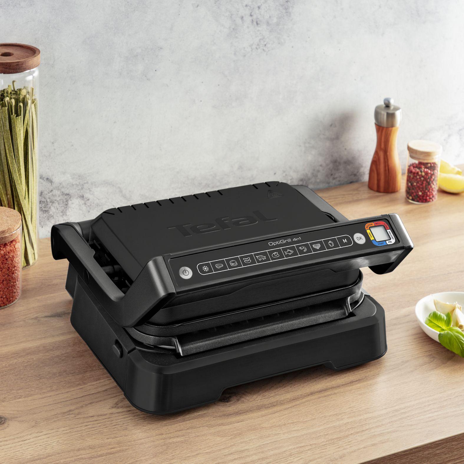 Grelhador de Contacto TEFAL OptiGrill 4-in-1 GC7748 (Altura 18,9 cm - Preto), miniatura 7