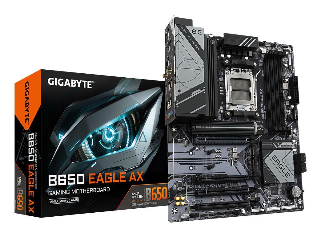 Motherboard GIGABYTE B650 EAGLE AX (AM5 - ATX - Duplo canal - Castanho)