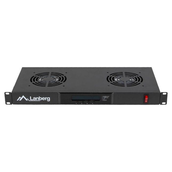 Painel de Ventilação LANBERG AK-1502-B (19" - 1U - 2 ventoinhas - Preto) — miniatura 2