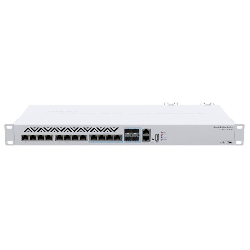 Switch MIKROTIK CRS312-4C+8XG-RM (10G Ethernet - 240 Gbit/s - L3 - Branco)