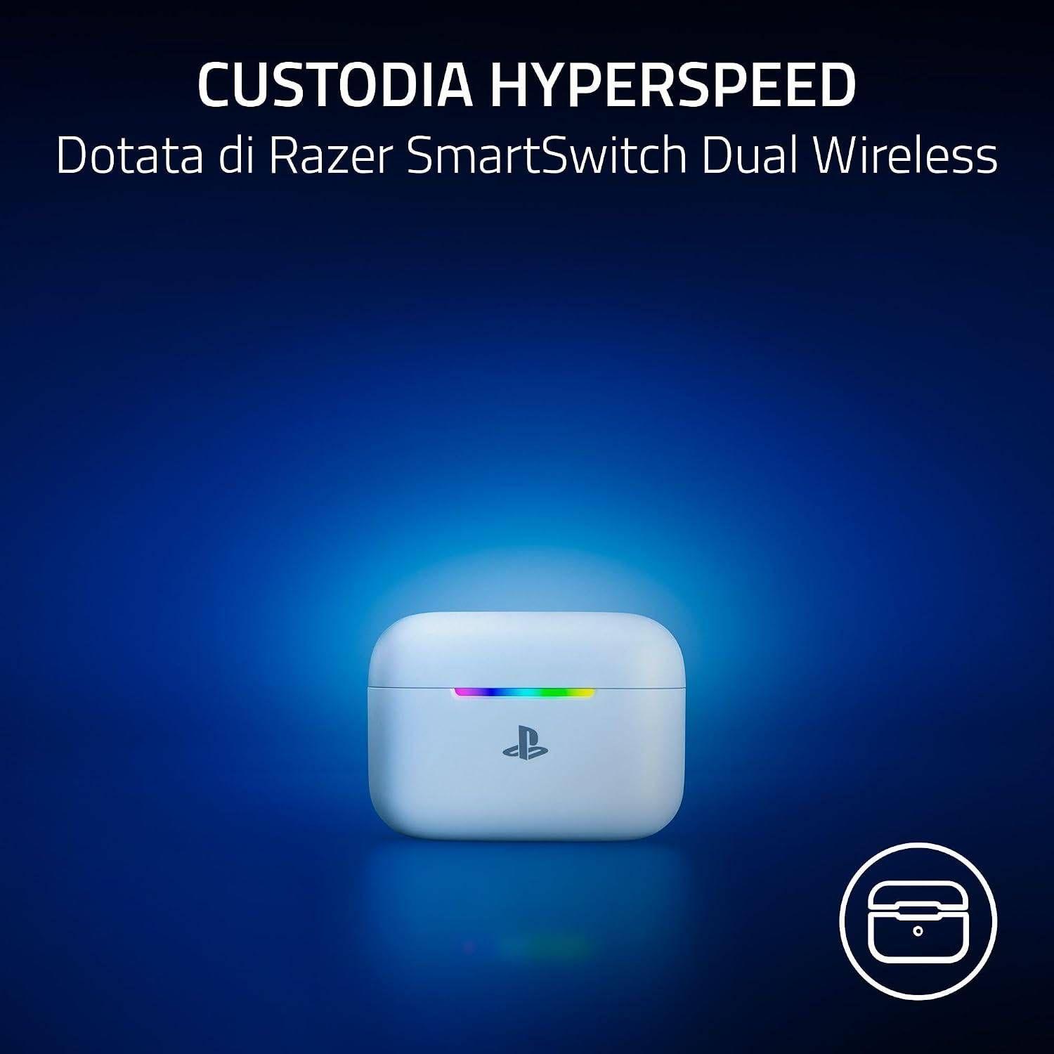 Auscultadores RAZER Hammerhead V3 X HyperSpeed para PlayStation (Binaural - Sem fios - Intra-aural - Branco), miniatura 3