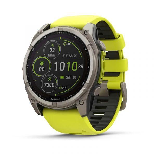 Smartwatch GARMIN fenix 8 (Redondo - Android, iOS - Digital - Grafite/Amarelo) — miniatura 2