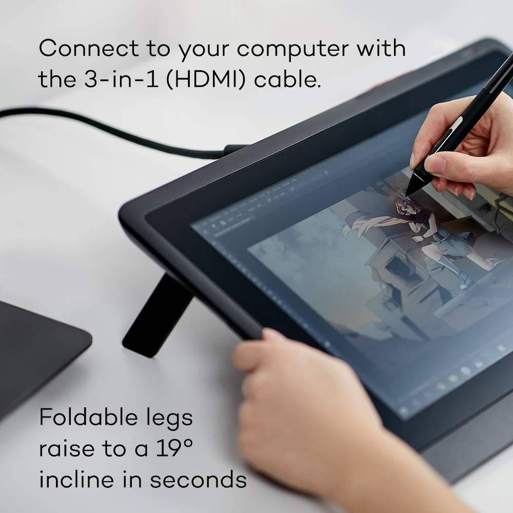Mesa Digitalizadora WACOM Cintiq 16 (Full HD 15,6" - Preto), miniatura 6