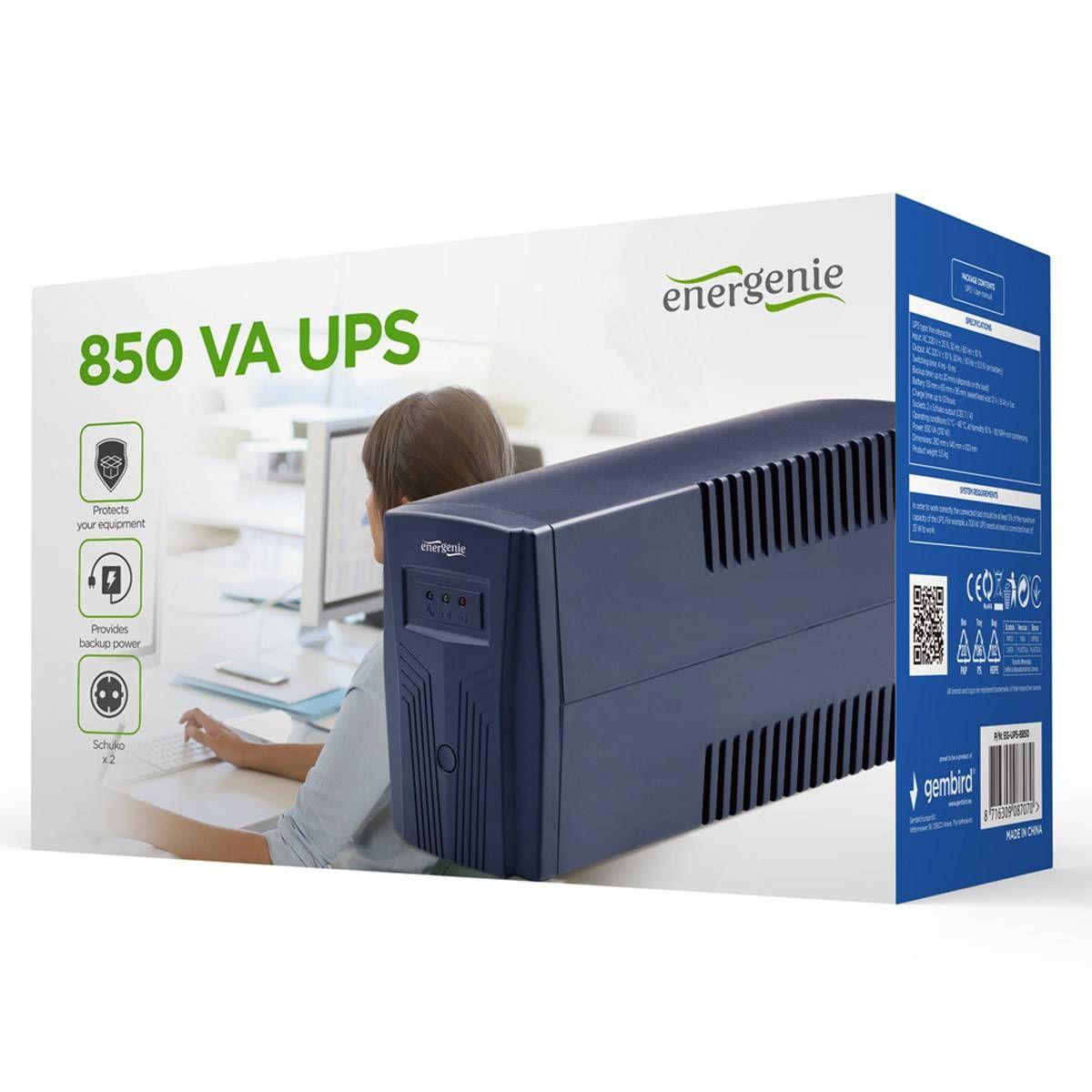 UPS GEMBIRD EG-UPS-B850 (Tipo F - Preto), miniatura 4