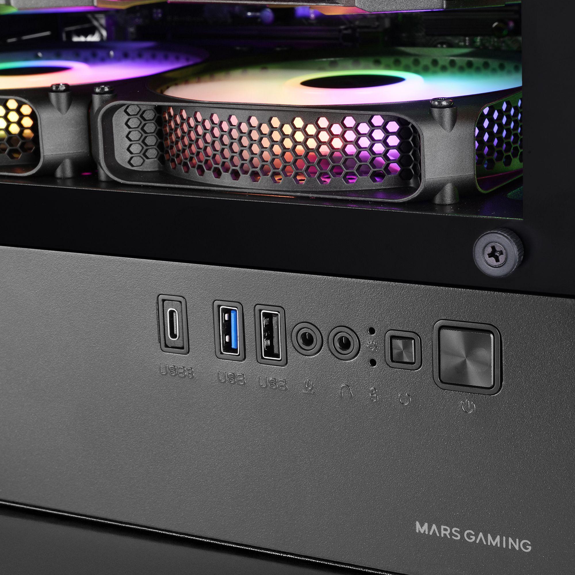 Caixa PC MARS GAMING MC-VECTOR (Micro ATX, Mini-ITX - Mini Tower - ARGB - Preto) — miniatura 5