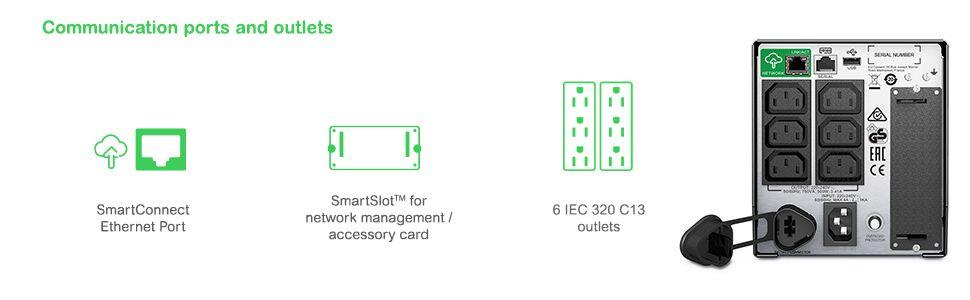 UPS de Linha Interativa APC Smart-UPS SMT750IC (Cabo USB - Acoplador C13 - Preto), miniatura 10