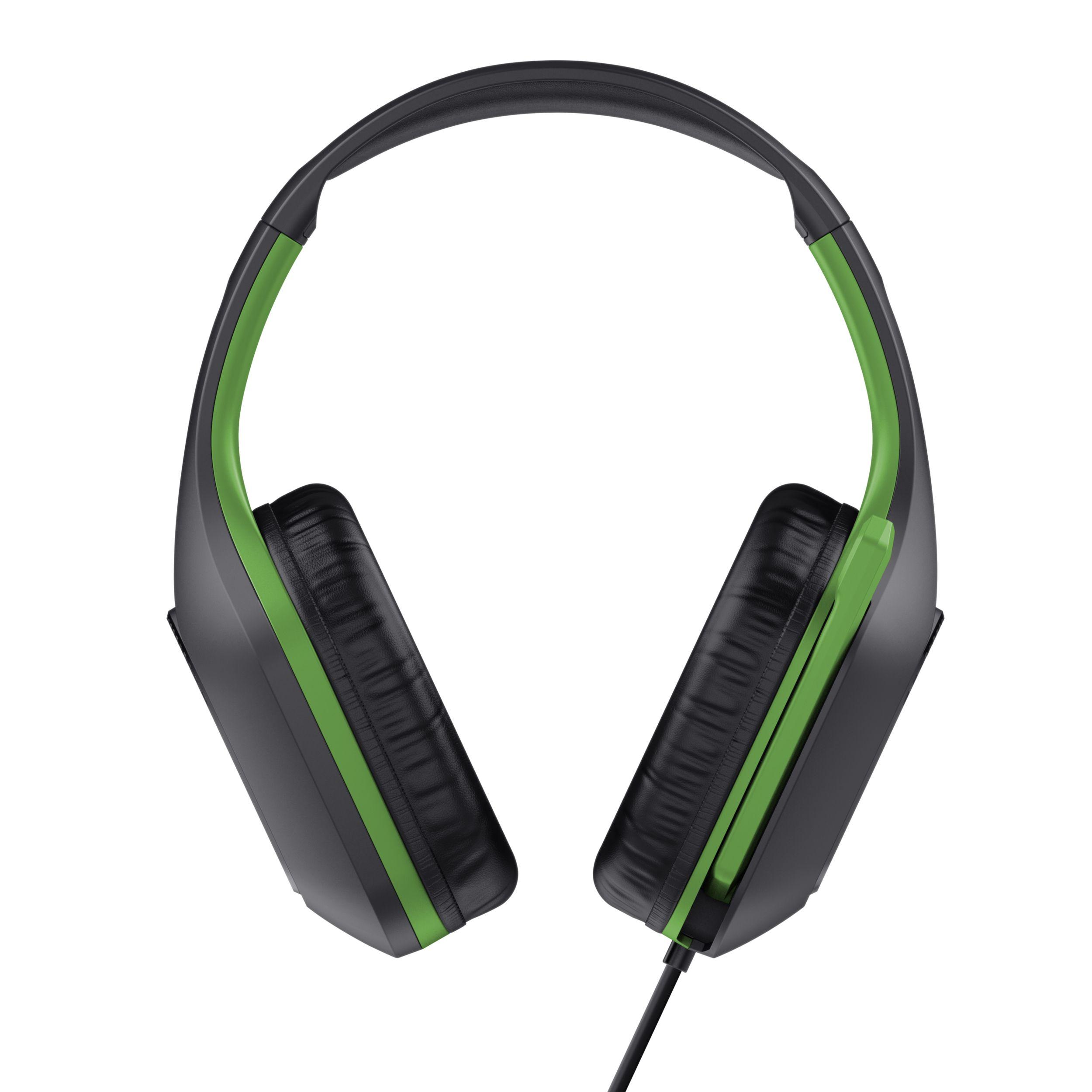 Headset Gaming TRUST GAMING GXT 415X Zirox (Binaural - Com fios - Circum-aural - Preto/Verde), miniatura 5